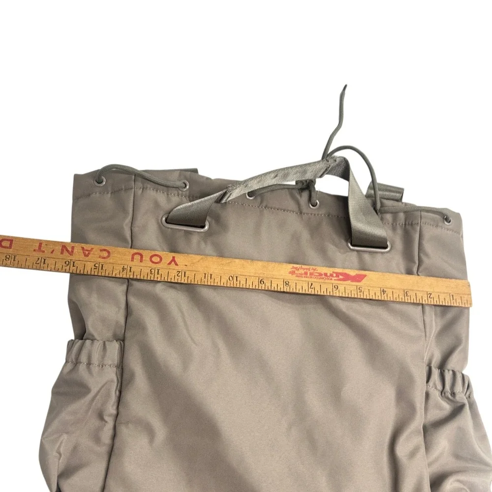 Beyond Yoga Backpack Taupe Gray Drawstring Gym‎ Travel Athleisure NWT Bag